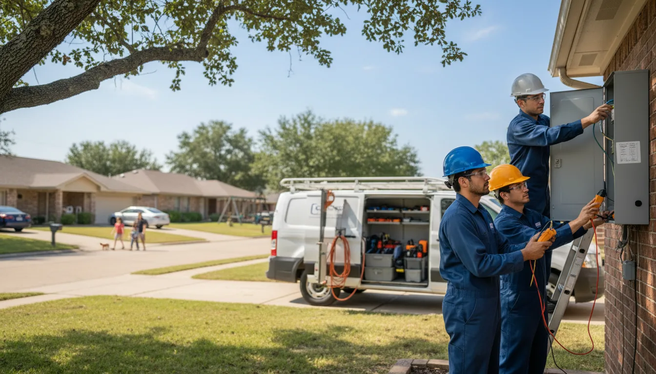 Certified electrician providing emergency electrical services in Trumbauersville, PA